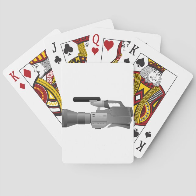 Große Videokamera-Spielkarten Spielkarten (Rückseite)