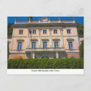 Große Villa am Comer See Postkarte