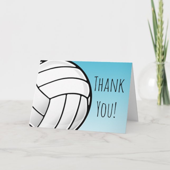 Große Volleyball-Ball-Gewohnheit danken Ihnen Dankeskarte (Vorderseite)