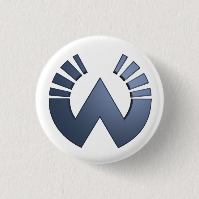 Große W Kleine Schaltfläche Button (Vorderseite)