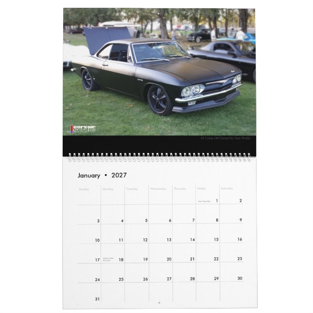 Große Wandkalender Corvair Forum-Sieger (Jan 2027)