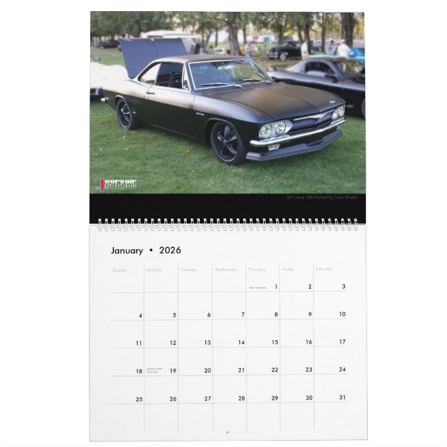 Große Wandkalender Corvair Forum-Sieger (Jan 2026)