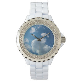 Große weiche Wolke Armbanduhr