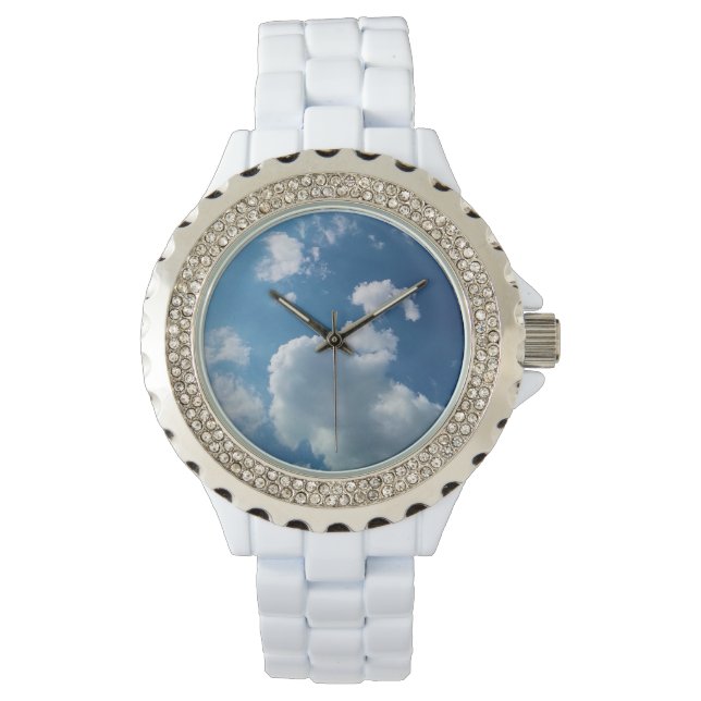 Große weiche Wolke Armbanduhr (Vorderseite)
