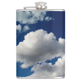 Große weiche Wolken Flachmann