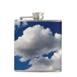 Große weiche Wolken Flachmann