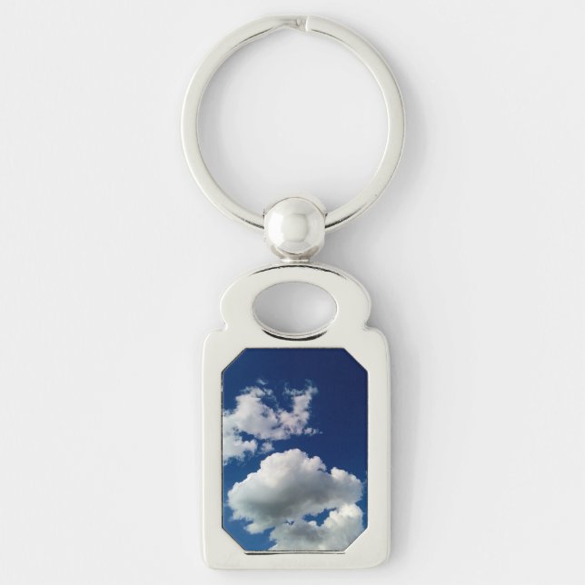 Große weiche Wolken Schlüsselanhänger (Vorderseite)