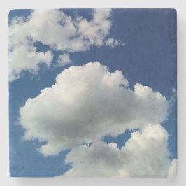 Große weiche Wolken Steinuntersetzer