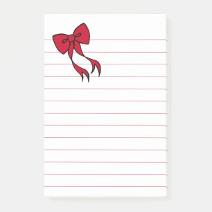 Große Weihnachts-Schleifen-Post-it-Notes-Geschenk Post-it Klebezettel