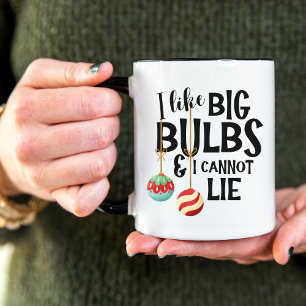 Große Weihnachtsbaumkugeln Lustiger Weihnachtsgesc Tasse