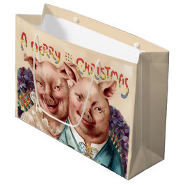 Große Weihnachtsschweinbeutel Geschenktüte