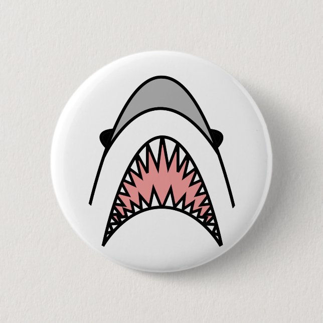 große weiße Übertreibung Button (Vorderseite)