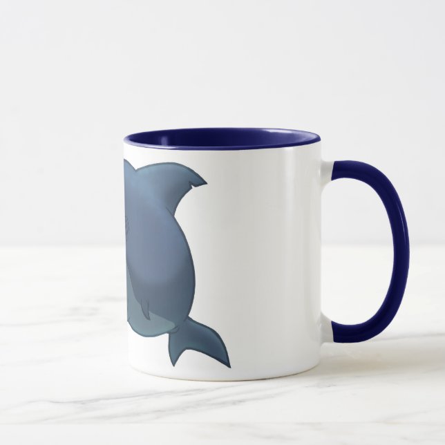 Große weißer Haifisch-Tasse Tasse (Rechts)