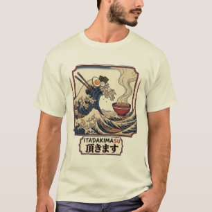 Große Welle aus Ramen Japanische Food-Kunst T-Shirt