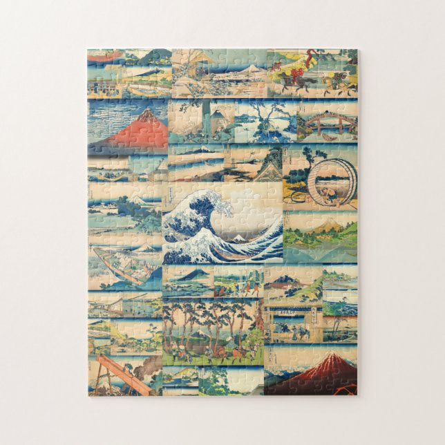 Große Welle Hokusai der Fujisan Japaner-Drucke (Vertikal)
