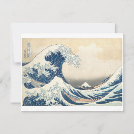 Große Welle von Kanagawa von Hokusai um 1831 Postkarte