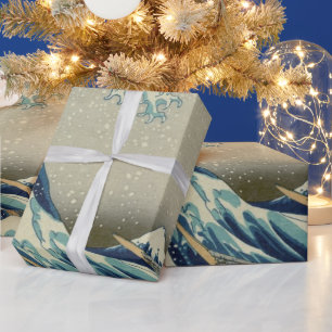 Große Welle vor der Küste Kanagawas von Hokusai Geschenkpapier