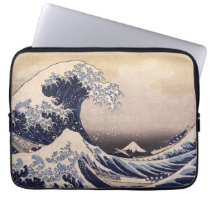 Große Welle vor der Küste Kanagawas von Hokusai Laptopschutzhülle