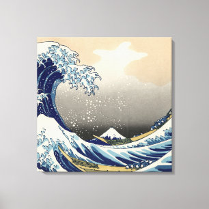Große Welle vor Kanagawa & Berg Fuji Japan Meer Leinwanddruck