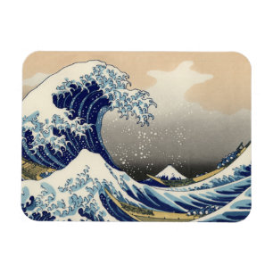 Große Welle vor Kanagawa & Berg Fuji Japanisches M Magnet