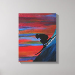 Große Wellen Leinwanddruck