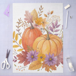Große Wildblumen für Wasserfarben und Pumpkins Seidenpapier