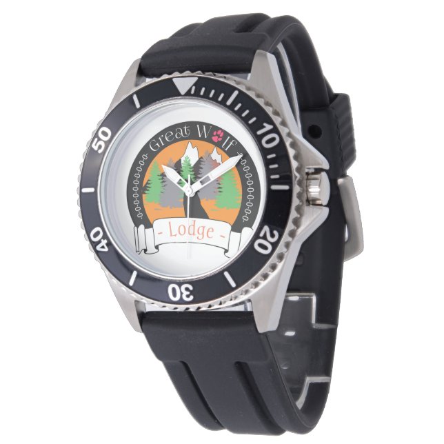 GROSSE WOLFLODGE ARMBANDUHR (Schrägansicht)