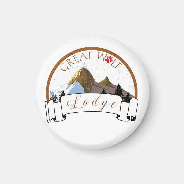 GROSSE WOLFLODGE MAGNET (Vorne)