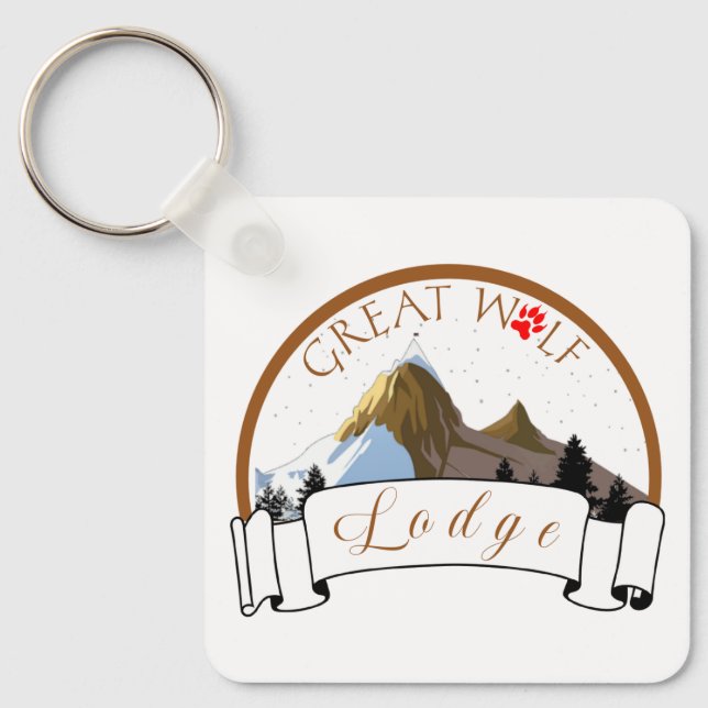 GROSSE WOLFLODGE SCHLÜSSELANHÄNGER (Vorderseite)