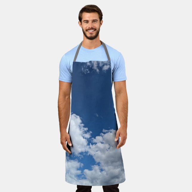 Große Wolkenflecken Schürze (Getragen)