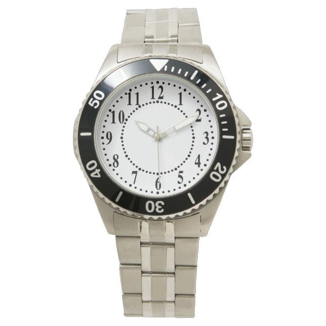 Große Zahlen Armbanduhr (Vorderseite)