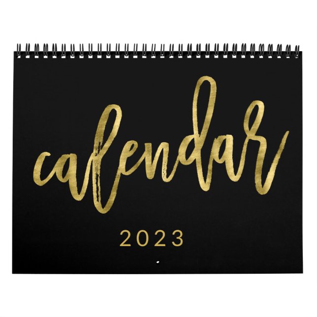 Große Zahlen Kalender 2023 Imitate Goldene Monate (Titelbild)