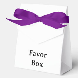 Große Zelt mit violettem Band 4" x 2" x 5" Geschenkschachtel