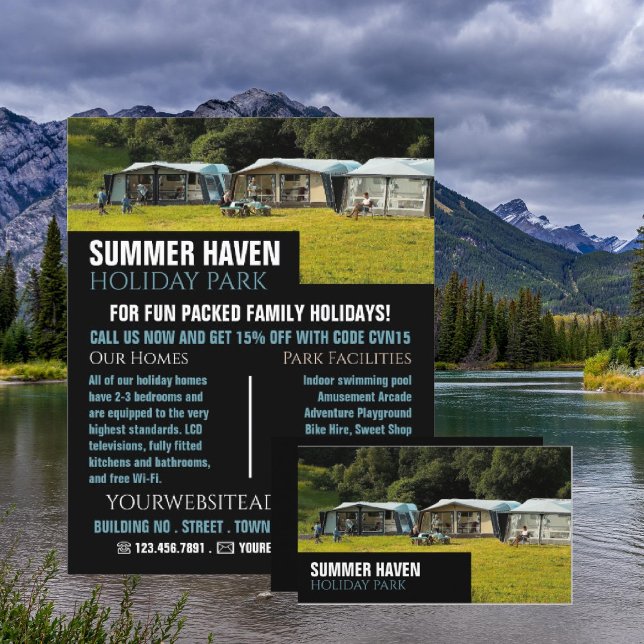 Große Zelte, Ferienparkwerbung Flyer (Von Creator hochgeladen)