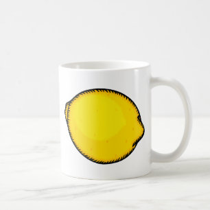 Große Zitrone Kaffeetasse