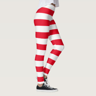 Große Zuckerstange Stripes Muster Leggings
