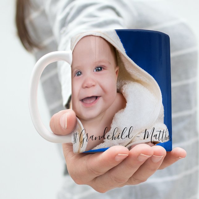Großeltern Baby Custom Foto 1 Enkel Kaffeetasse (Von Creator hochgeladen)