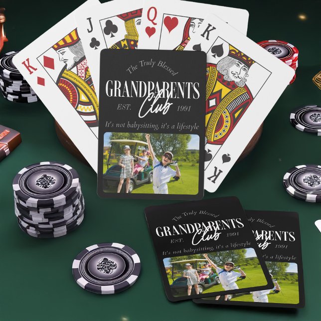 Großeltern Club Es ist ein Lifestyle Funny Spielkarten (Grandparents Club playing cards)