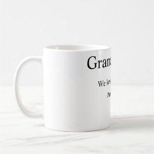 Großeltern, die wir Liebe, fügen Sie Namen einfach Kaffeetasse