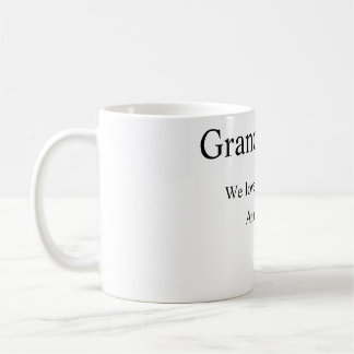 Großeltern, die wir Liebe, fügen Sie Namen einfach Kaffeetasse