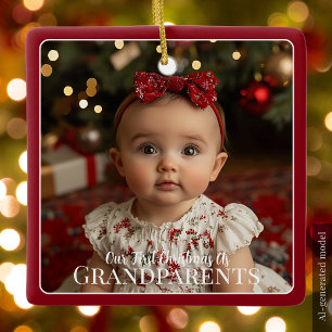Großeltern First Christmas Grandchild Keramikornament