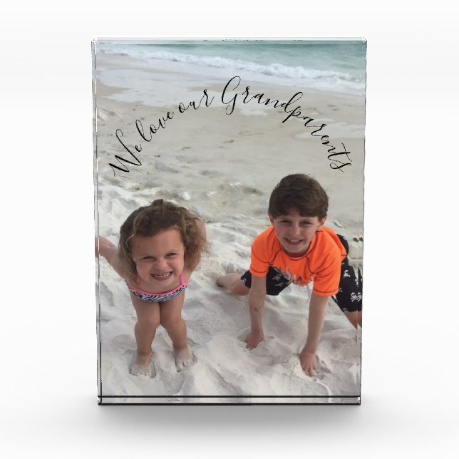Großeltern-Foto Fotoblock (Vorderseite)