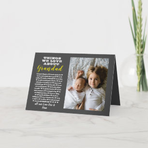 Großeltern Foto Geschenk alle Gründe, die Sie Lieb Karte