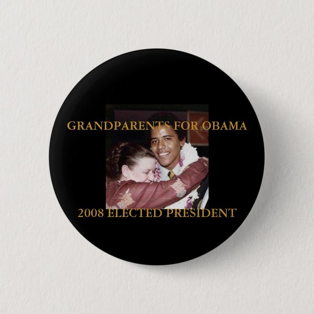 Großeltern für Obama Button (Vorderseite)