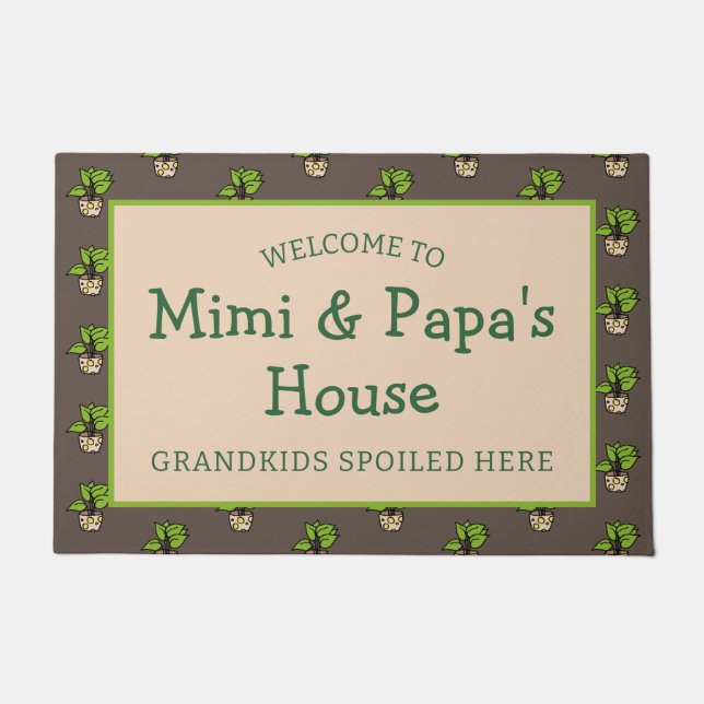 Großeltern Haus Großkinder verwöhnt Fußmatte (Vorderseite)