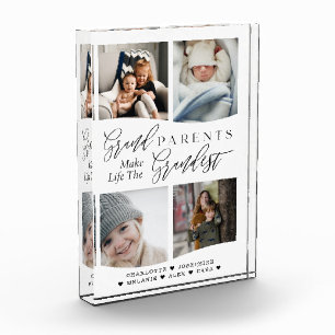 Großeltern machen das Leben zum größten FotoCollag Fotoblock