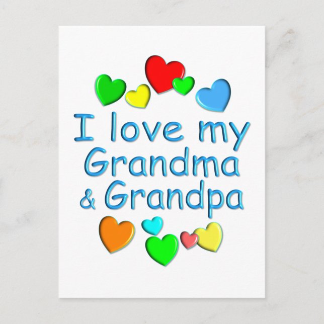 Großeltern Postkarte (Vorderseite)