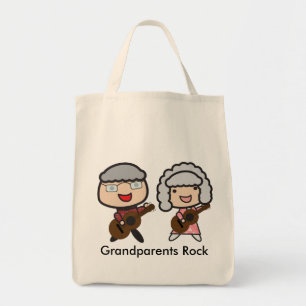 Großeltern Rock Personalize Tragetasche