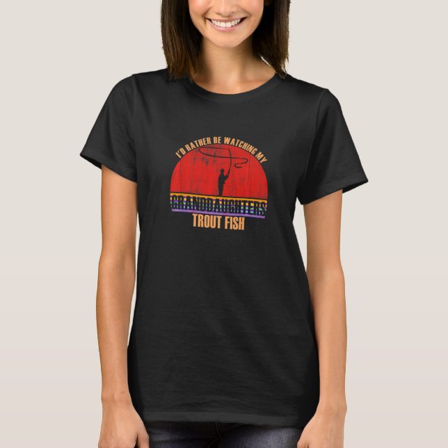 Großeltern schauen sich lieber Forelenfisch Grandd T-Shirt (Vorderseite)