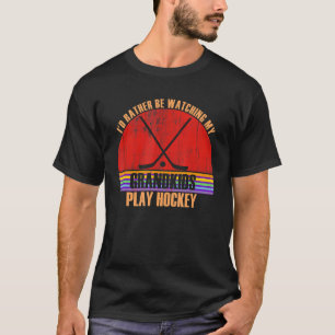 Großeltern schauen sich lieber Hockey Grandki an T-Shirt
